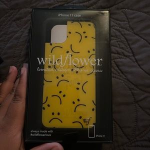 sad face wildflower case